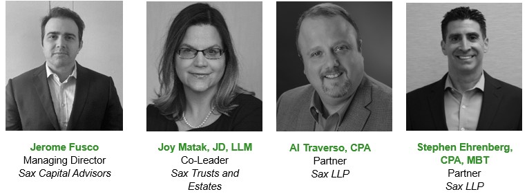 Jerome Fusco, Joy Matak, Al Traverso, and Stephen Ehrenberg