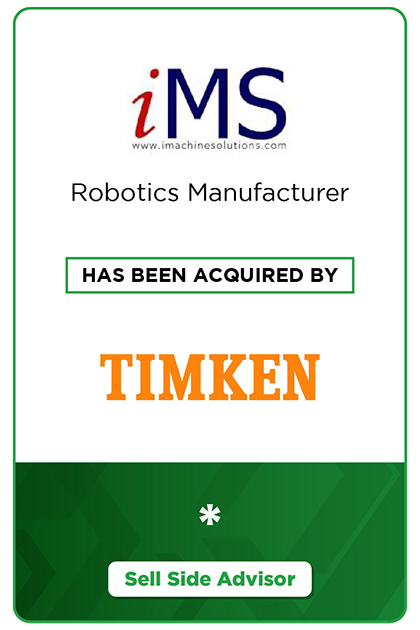 iMS Robotics Manufacturer has been acquired by Timken