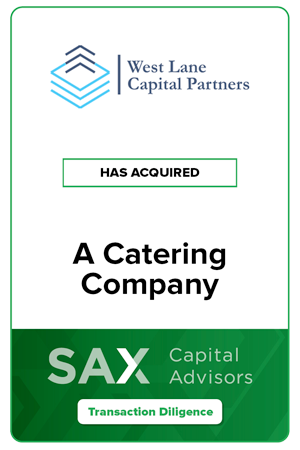 West Lane Capital Partners has acquired A Catering Company