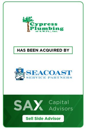 Cyprus Plumbing has been acquired by Seacoast
