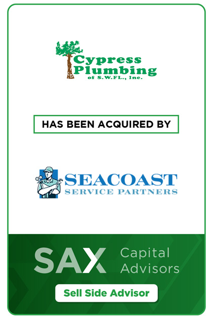 Cyprus Plumbing has been acquired by Seacoast