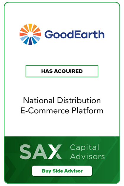 GoodEarth has acquired National Distribution E-Commerce Platform