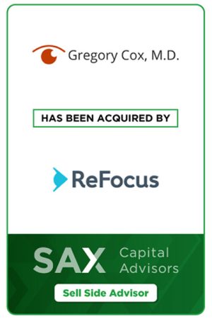 Gregory Cox, M.D. has been acquired by ReFocus